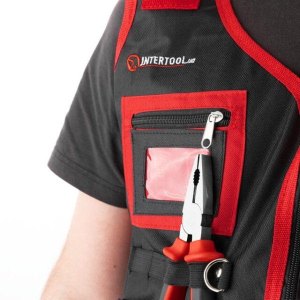 Locksmith and construction vest, 7 pockets, polyester Intertool SP-1001