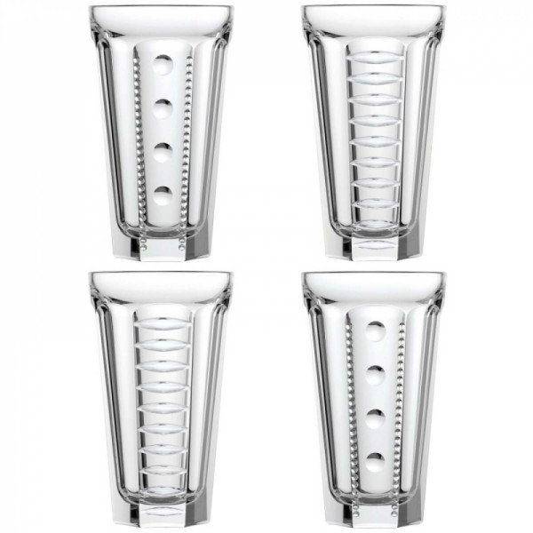 Set of tall cocktail glasses La Rochere SAGA ASSORTIS, 14.5 cm, 350 ml, 4 pcs.