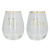 Набор стаканов CreativeTops MR AND MRS, 590 мл, 2 шт.