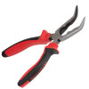 Pliers elongated curved 180 mm, 40CrV, phosphated, polished. Intertool NT-0148