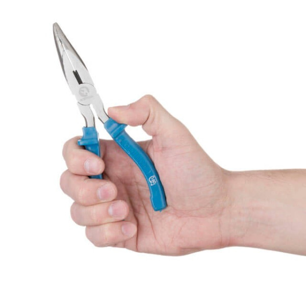 Щипцы удлиненные изогнутые 180 мм Intertool HT-0125