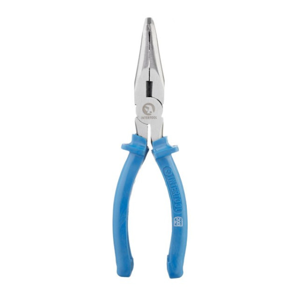 Щипцы удлиненные изогнутые 200 мм Intertool HT-0126