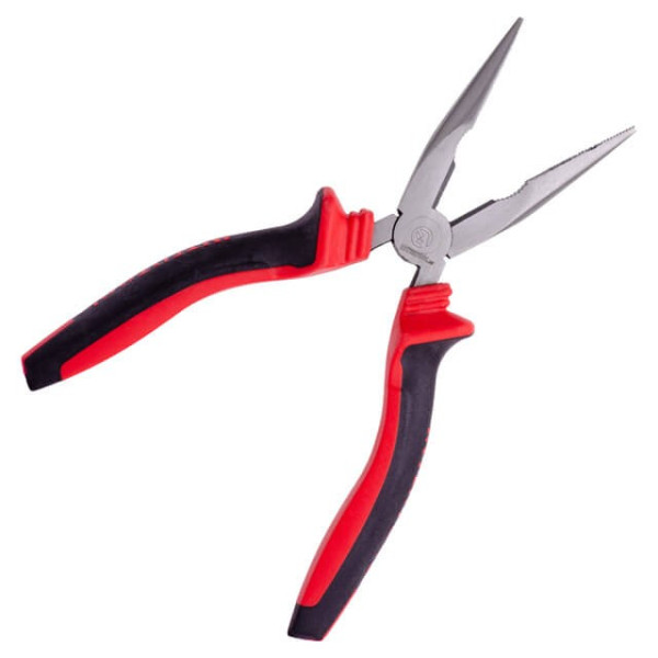 Pliers elongated straight 160 mm, 40CrV, phosphated, polished. Intertool NT-0136