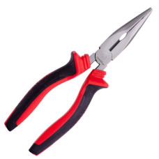 Pliers elongated straight 180 mm, 40CrV, phosphated, polished. Intertool NT-0138