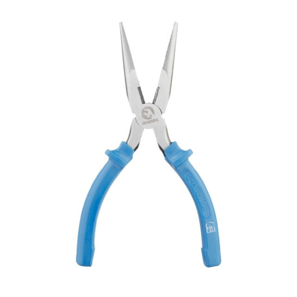 Pliers elongated straight, 180 mm Intertool HT-0122