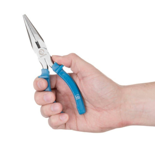 Pliers elongated straight, 180 mm Intertool HT-0122