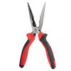 Pliers elongated straight 200 mm, 40CrV, phosphated, polished. Intertool NT-0140
