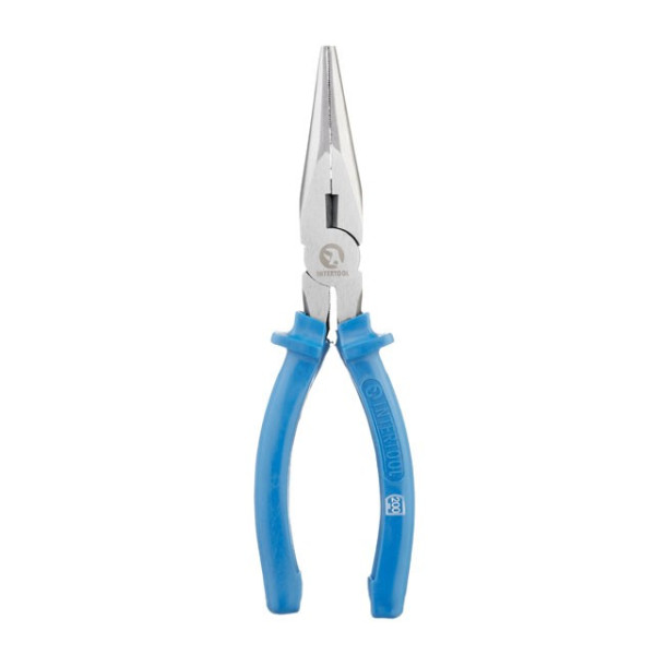 Pliers elongated straight 200 mm Intertool HT-0123