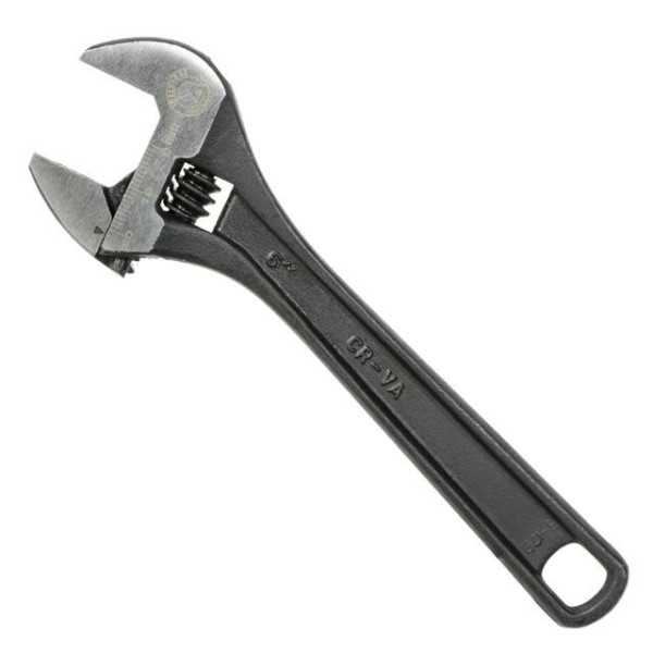 Spanner 150 mm, Cr-V, black, phosphated, Intertool XT-0056