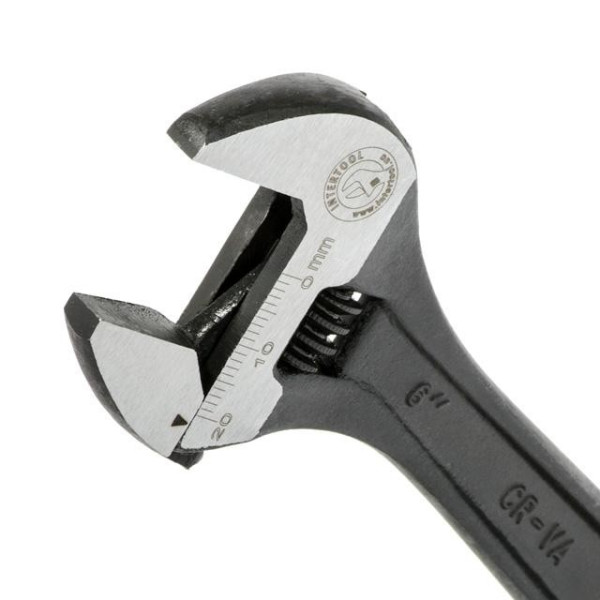 Spanner 150 mm, Cr-V, black, phosphated, Intertool XT-0056