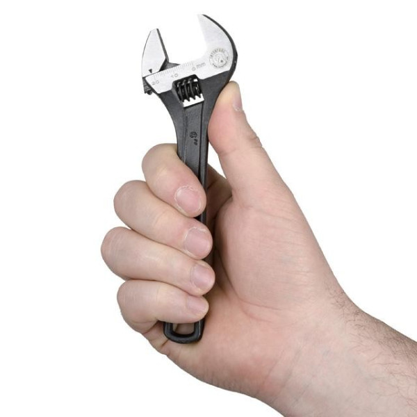 Spanner 150 mm, Cr-V, black, phosphated, Intertool XT-0056