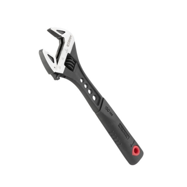Wrench 150 mm forged, TPR handle, HRC 40 ~ 50, Cr-V STORM Intertool XT-0070