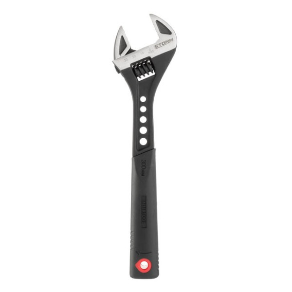 Wrench 300 mm forged, TPR handle, HRC 40 ~ 50, Cr-V STORM Intertool XT-0085