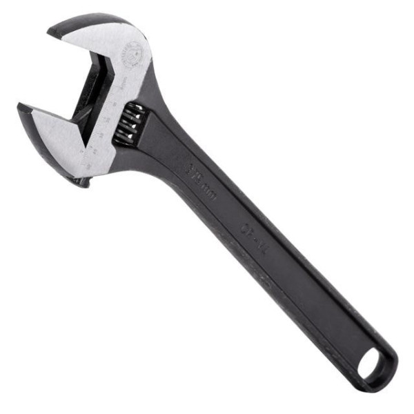 Spanner 380 mm, Cr-V, black, phosphated, Intertool XT-0065