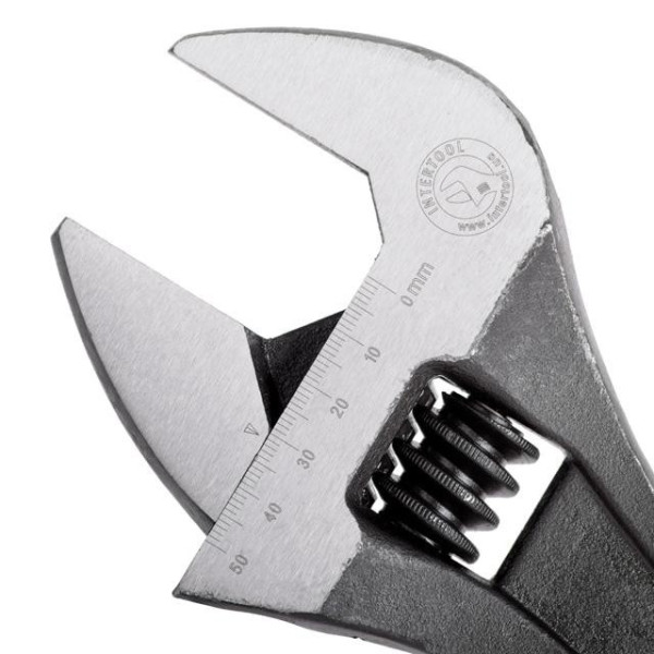 Spanner 380 mm, Cr-V, black, phosphated, Intertool XT-0065