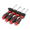 Set of 4 screwdrivers (SL5.0*100 mm, SL6.0*100 mm, PH1*100 mm, PH2*100 mm), STORM Intertool VT-3434