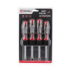 Set of 4 screwdrivers (SL5.0*100 mm, SL6.0*100 mm, PH1*100 mm, PH2*100 mm), STORM Intertool VT-3434