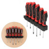 Set of 6 screwdrivers (SL3.0*75 mm, SL5.0*75 mm, SL6.0*100 mm, PH0*75 mm, PH1*75 mm, PH2*100 mm), STORM Intertool VT-3436