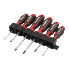 Set of 6 screwdrivers (SL3.0*75 mm, SL5.0*75 mm, SL6.0*100 mm, PH0*75 mm, PH1*75 mm, PH2*100 mm), STORM Intertool VT-3436