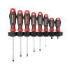 Set of 8 screwdrivers (SL5.0*100 mm, SL6.0*38 mm, SL6.0*125 mm, SL8.0*150 mm, PH0*75 mm, PH1*100 mm, PH2*38 mm, PH2* 125 mm), STORM Intertool VT-3438