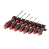 Set of 8 screwdrivers (SL5.0*100 mm, SL6.0*38 mm, SL6.0*125 mm, SL8.0*150 mm, PH0*75 mm, PH1*100 mm, PH2*38 mm, PH2* 125 mm), STORM Intertool VT-3438