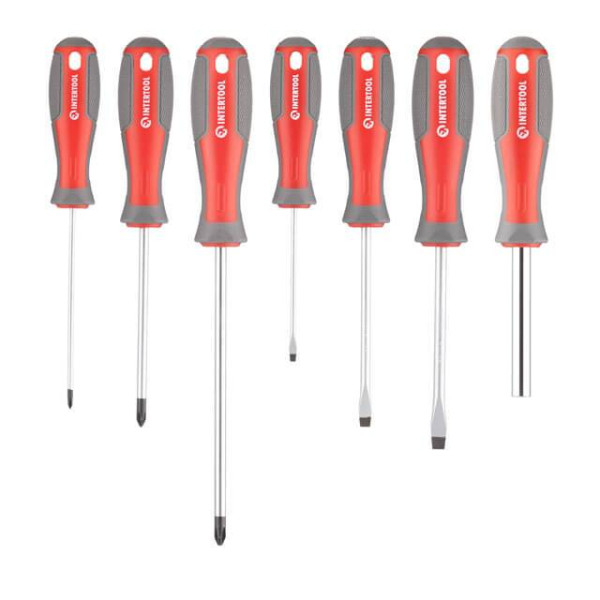 Intertool VT-3351 screwdriver set with a set of 27 pieces
