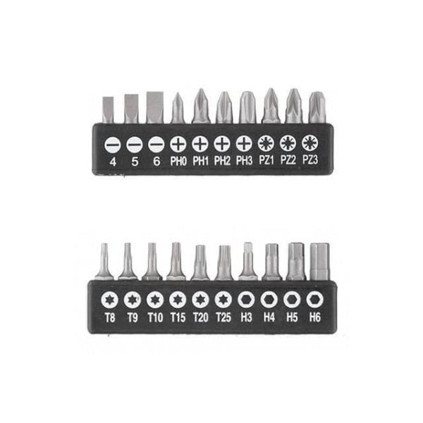 Intertool VT-3351 screwdriver set with a set of 27 pieces