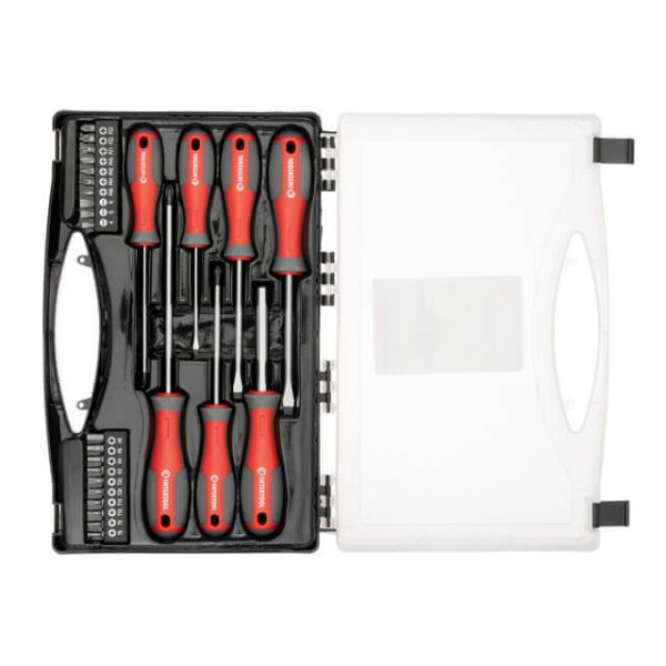 Intertool VT-3351 screwdriver set with a set of 27 pieces
