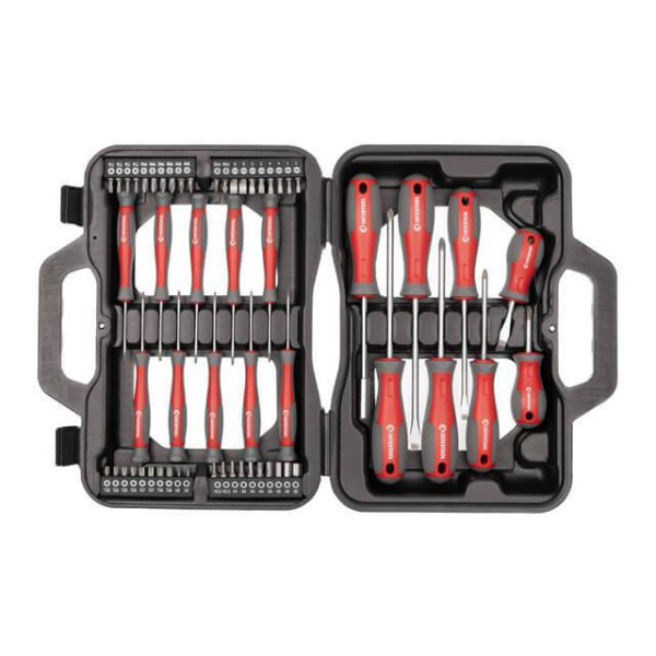 Intertool VT-3358 screwdriver set with a set of 58 pieces