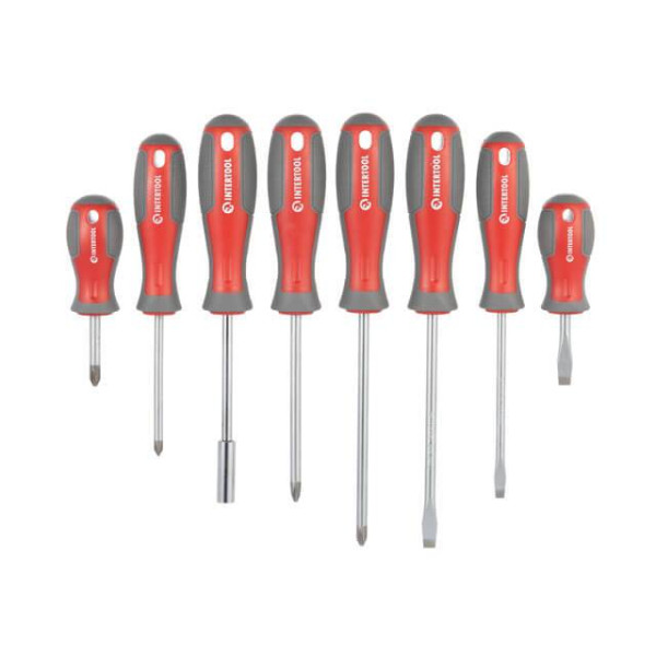 Intertool VT-3358 screwdriver set with a set of 58 pieces