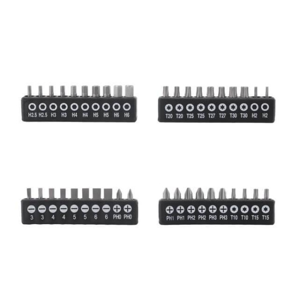 Intertool VT-3358 screwdriver set with a set of 58 pieces