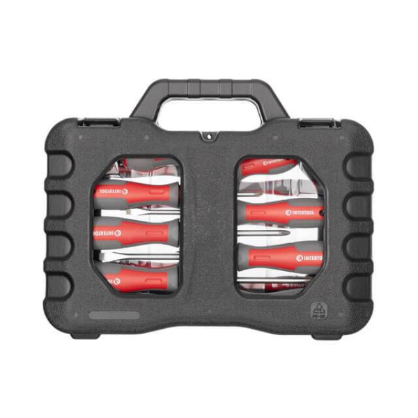 Intertool VT-3358 screwdriver set with a set of 58 pieces