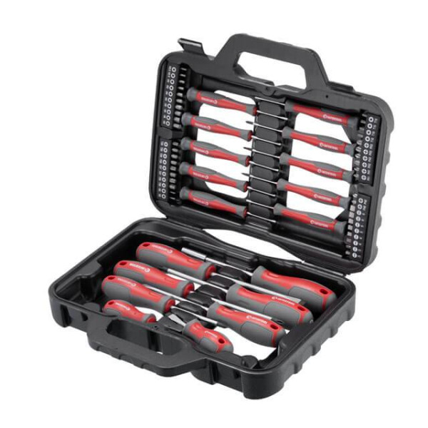 Intertool VT-3358 screwdriver set with a set of 58 pieces
