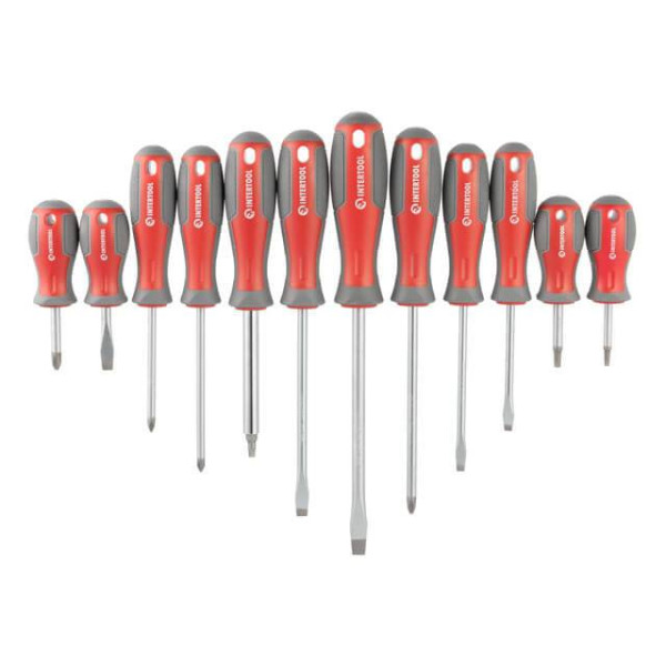 Intertool VT-3370 screwdriver set with a set of 70 pieces