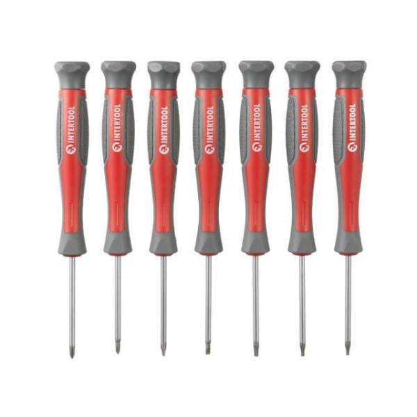 Intertool VT-3370 screwdriver set with a set of 70 pieces