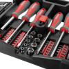 Set of screwdrivers with a set of nozzles and heads 63 units Intertool VT-3363
