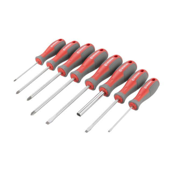 Set of screwdrivers with a set of nozzles and heads 63 units Intertool VT-3363