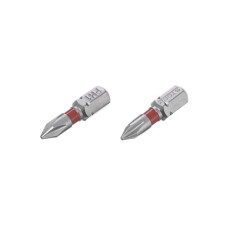 Комплект викруткових насадок PH1 1/4*25 мм, S2, упаков. 2 одиниць, STORM Intertool VT-0217