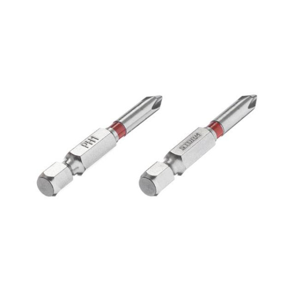 Комплект викруткових насадок PH1 1/4*50 мм, S2, упаков. 2 одиниць, STORM Intertool VT-0211
