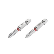 Комплект викруткових насадок PH1 1/4*50 мм, S2, упаков. 2 одиниць, STORM Intertool VT-0211