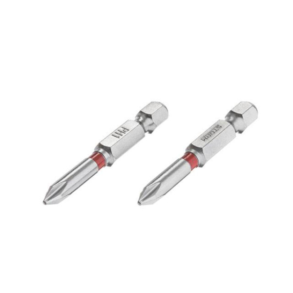 Комплект викруткових насадок PH1 1/4*50 мм, S2, упаков. 2 одиниць, STORM Intertool VT-0211