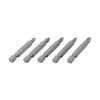 Комплект насадок викруткових PH1, PH2, PZ1, PZ2 1/4*50 мм, ACR, S2, упаков. 5 одиниць, STORM Intertool VT-0205