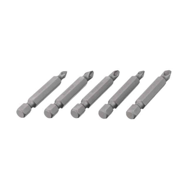 Комплект насадок викруткових PH1, PH2, PZ1, PZ2 1/4*50 мм, ACR, S2, упаков. 5 одиниць, STORM Intertool VT-0205