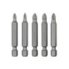 Комплект насадок викруткових PH1, PH2, PZ1, PZ2 1/4*50 мм, ACR, S2, упаков. 5 одиниць, STORM Intertool VT-0205