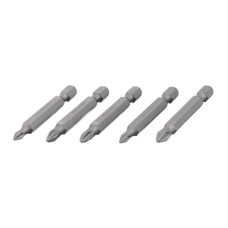 Комплект насадок викруткових PH1, PH2, PZ1, PZ2 1/4*50 мм, ACR, S2, упаков. 5 одиниць, STORM Intertool VT-0205