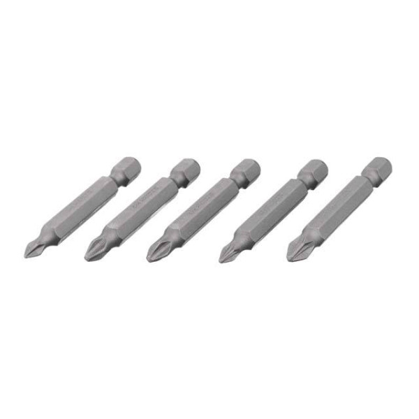 Комплект насадок викруткових PH1, PH2, PZ1, PZ2 1/4*50 мм, ACR, S2, упаков. 5 одиниць, STORM Intertool VT-0205
