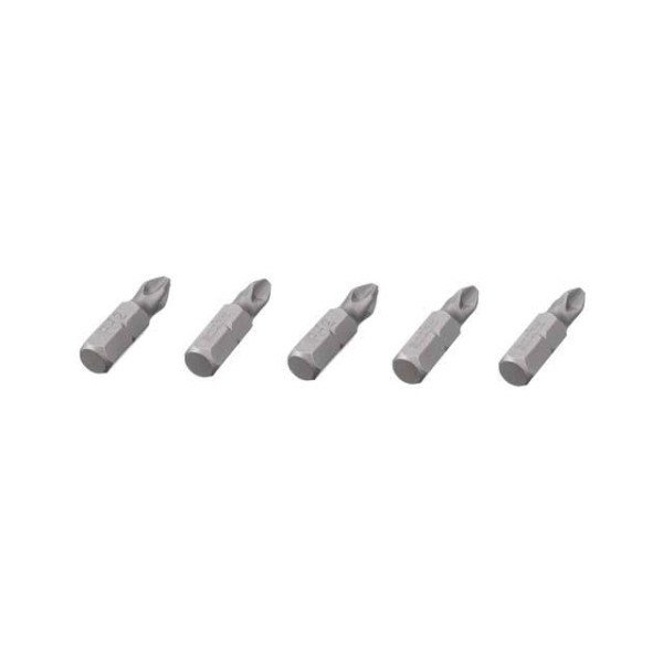 Комплект насадок викруткових PH2 1/4*25 мм, ACR, S2, упаков. 5 одиниць, STORM Intertool VT-0207