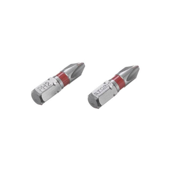 Комплект отверточных насадок PH2 1/4*25 мм, S2, упаков. 2 единиц, STORM Intertool VT-0218