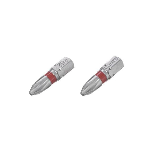 Комплект отверточных насадок PH2 1/4*25 мм, S2, упаков. 2 единиц, STORM Intertool VT-0218