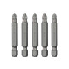 Set of screwdriver bits PH2 1/4*50 mm, ACR, S2, pack. 5 units, STORM Intertool VT-0202
